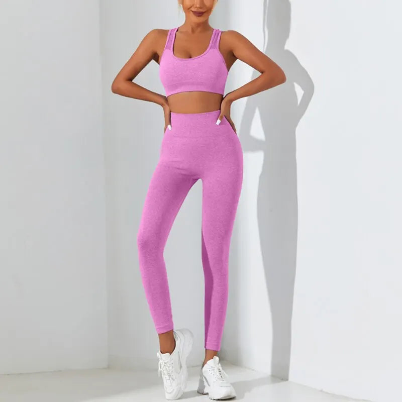 Crisscross Yoga Set with Tummy Control